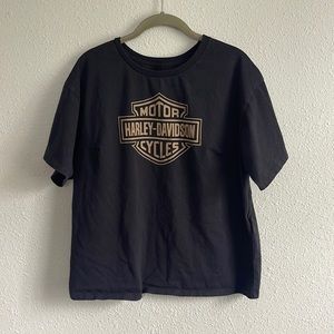 HARLEY-DAVIDSON Women’s Short Sleeve Logo Tee {Size L}